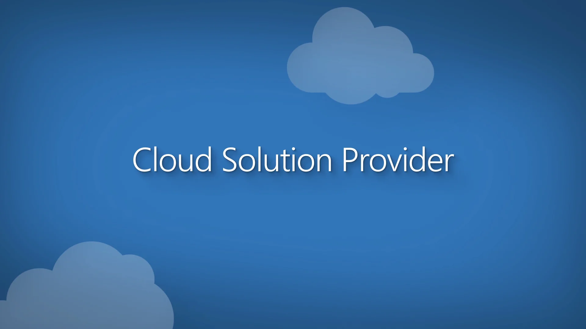Cloud Solution Provider